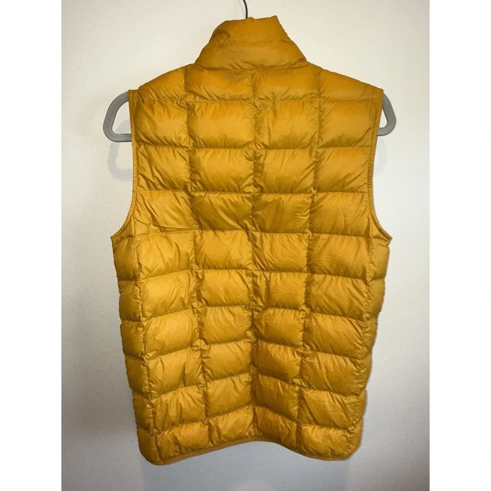 REI Co-op 650 Down Vest 2.0‎ Mens Small  Yellow Packable Puffer Lightweight